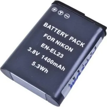TopTechnology EN-EL23 1400mAh Li-Ion 3,8V neoriginální baterie do fotoaparátu Nikon