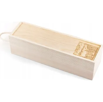 REKLAMNÍ KRABICE s gravírováním S LOGEM dřevěné krabičky na víno 5ks