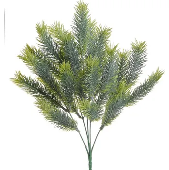 umělá květina Trs umělého jehličí - zelená 38 cm