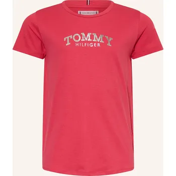 Tommy Hilfiger Dívčí Tričko, světle červená, 152