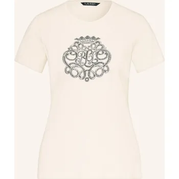 Dámské tričko Lauren Ralph Lauren Dámské Tričko S Ozdobnými Kameny, režná /...