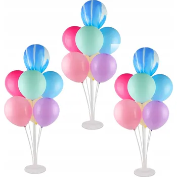 Balónek Plastový stojan / konstrukce na 7 balónků – narozeniny, Silvestr, maturitní ples