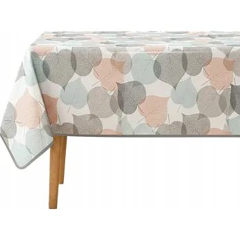 ubrus Obrus Plamoodpudivý na Stůl Domů i na Zahradu Vzor Pastelové Listy 110x140cm