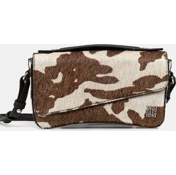 Kabelka Kožená kabelka Pedro del Hierro 1112605 hnědá 88X, vel. ONE SIZE