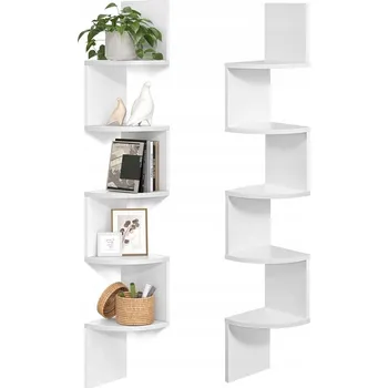 Knihovna Police dřevotříska Songmics 20 x 20 cm bílá