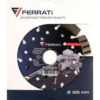 Příslušenství k brusce Diamantový kotouč na řezání Ferrati Forza 125mm betonu a železobetonu