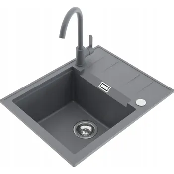 Granitový dřez Jednokomorový granitový dřez Milo Avangard šedý
