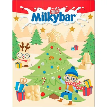 Čokoláda Nestlé Milkybar adventní kalendář z bílé čokolády 85 g