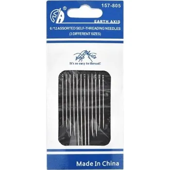 Vrták JEHLY NA ŠITÍ SAMOZAVLEKACÍ NA PATENTKY 12 KS