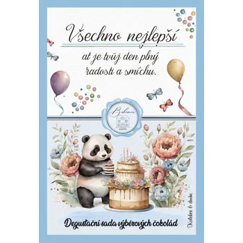 Čokoláda Degustační sada čokolád 6x25 g k narozeninám