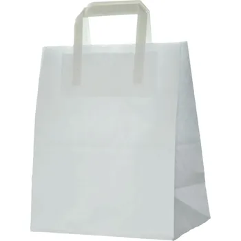 Papírová taška 33 x 26 cm bílá