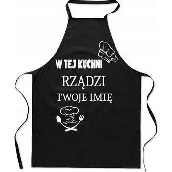 Kuchyňská zástěra Kuchyňská zástěra V této kuchyni vládne + Jméno Personalizace super dárek