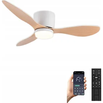 Domácí ventilátor STROPNÍ LAMPA S VENTILÁTOREM LED VENTILÁTOR 105 CM S DÁLKOVÝM OVLÁDÁNÍM