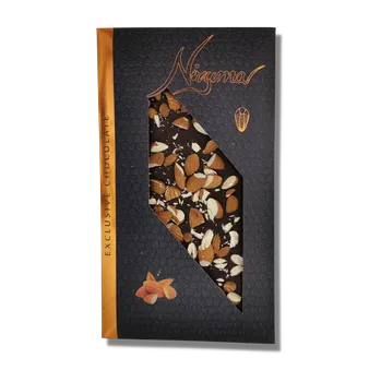 Čokoláda Nizuma - Hořká čokoláda 70,5% s mandlemi 145g