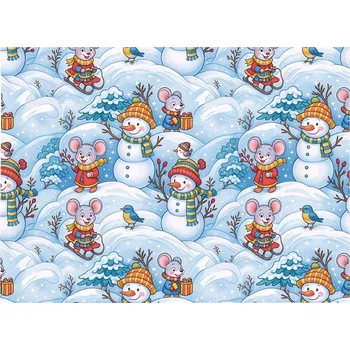 Papír MFP Paper Balicí papír vánoční klasik V303 100x70 Počet kusů: 5ks - (12Kč/kus)