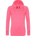 Just Cool Dámská mikina s vysokým límcem s kapucí Cool - Růžový melír | XL