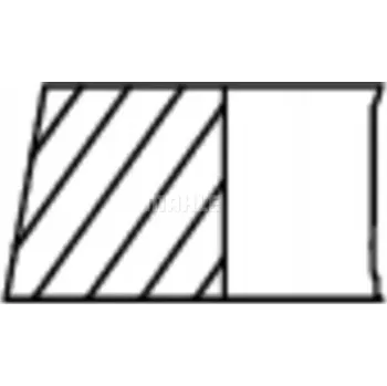 Píst motoru Mahle 503 98 N0 Sada pístních kroužků