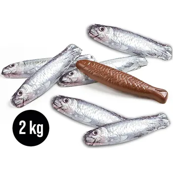 Čokoláda Michel Cluizel - mléčné čokoládové sardinky 39% – 2kg balení