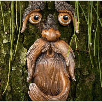 Bytová dekorace ZAHRADNÍ DEKORACE, SKŘÍTCI NA STROM, OBLIČEJ STROMU