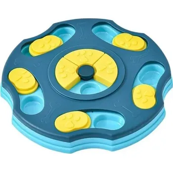 Hračka pro psa Interaktivní logická hračka pro psy a kočky kulatý hlavolam na pamlsky pomalé krmení proti přejídání různé barvy