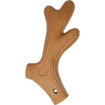 Hračka pro psa Žvýkací hračka pro psy z dřevěného vlákna ve tvaru parohů pro čištění zubů a posílení skusu