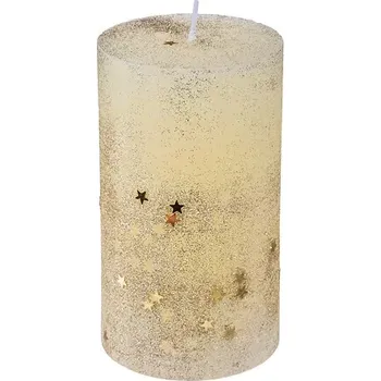 Svíčka Zlatá dekorativní svíčka 12 cm