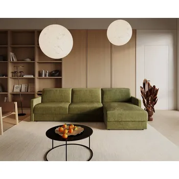 Sedací souprava MELLI Rohová sedačka CARLA s 3-gaučem (trvalé spaní) - lůžko 140 cm