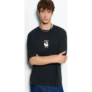 Oblečení a móda Tričko s&nbsp;potiskem - L - House - černá - 373EN-99X