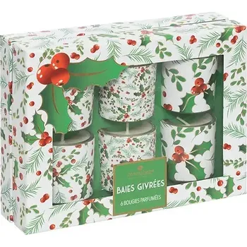 Svíčka Dárková sada 6 vonných svíček - zelená 6x40 g