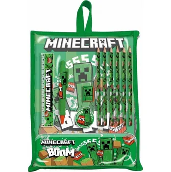 Sada psacích potřeb Minecraft - Creeper set (12 pcs)