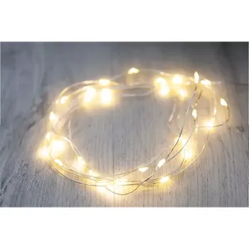 Vánoční dekorace IDEENWELT LED Micro řetěz 2,25 m stříbrný