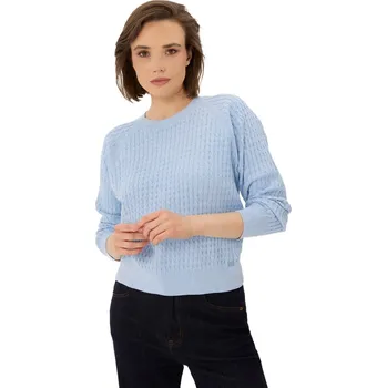 Dámský svetr Dámský svetr VOLCANO-S-KAMA-601M-Blue Modrá S