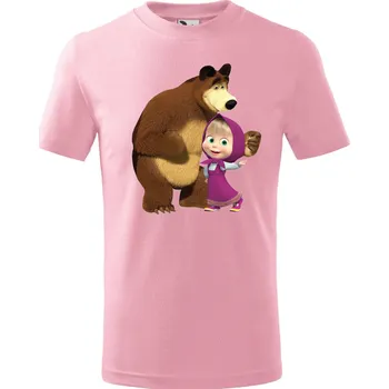 Chlapecké tričko Máša a medvěd Barva: Zelená, Velikost dětská: 122/ 6 let