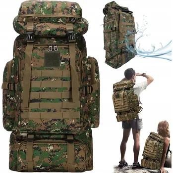 turistický batoh Batoh Vojenský 75L Odolný Militární Pro Přežití a Turistiku
