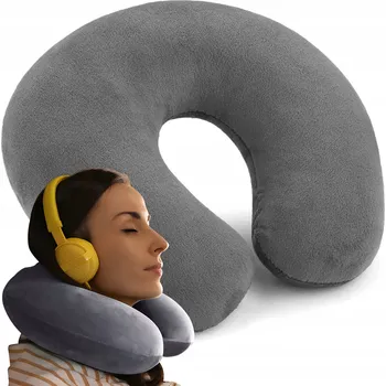 Polštář Polštář ortopedický polštář RETOO šedý 28x28x8 cm s paměťovou pěnou