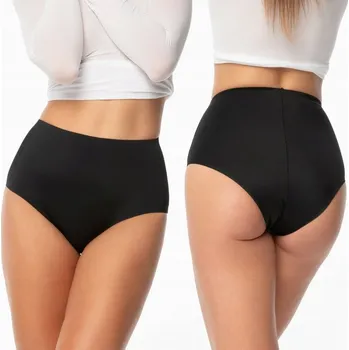 Kalhotky JULIMEX KALHOTKY BRAZILSKÉ KALHOTKY MAXI s VYSOKÝM PASEM AMBER BRASIL MAXI ČERNÉ XL