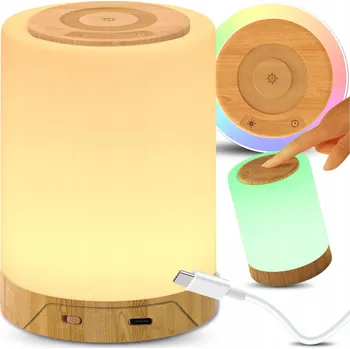 Lampička Noční Lampa, LED stolní lampa, dotyková, změna barev, do ložnice