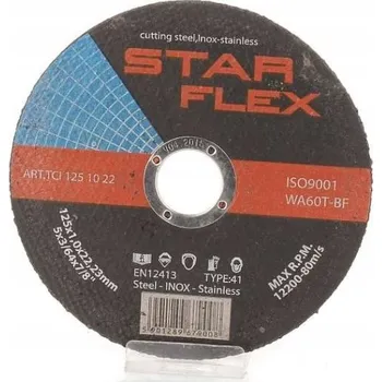 Řezný kotouč Kotouč na řezání kovu 125x1,0x22 úhlová bruska flex disk INOX