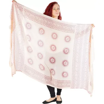 Šála Sarong / pareo / plážový šátek Sounds of the Sun - Nude, Sittar.cz