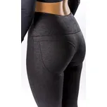 GoldBee Tvarující Legíny Koženkové Black Barva: Black, Velikost: XL