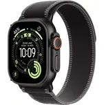 Apple Watch Ultra 3 GPS + Cellular 49mm Černý titan s černým/uhlovým trailovým tahem - S/M