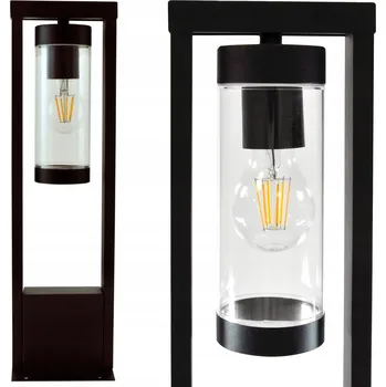 Venkovní osvětlení Venkovní zahradní lampa, sloupek, stojací svítidlo E27 50cm IP44 Černá