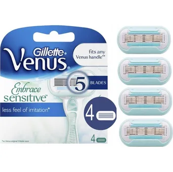 Holítko Gillette Venus Deluxe Smooth Sensitive Náhradní hlavice do holicího strojku x4