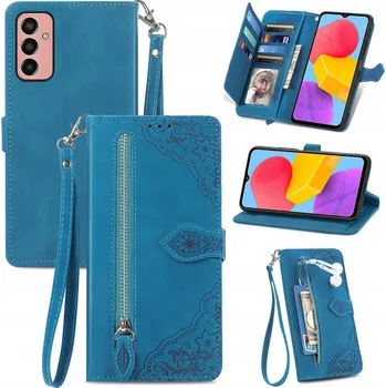Pouzdro na mobilní telefon Pouzdro s klopou pro Samsung Galaxy M13 4G modré