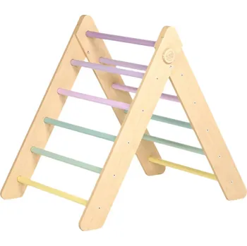 Dřevěná hračka Piklerové trojúhelník pastelový