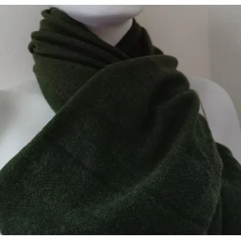 Šála Dámská kašmírová šála 01 - Cashmere tmavě zelená