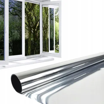 Zrcadlo Sluneční Fólie Samolepicí na Okno Zrcadlo Benátské Vnitřní 60x50cm