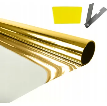 Zrcadlo Benátská Zrcadlo Fólie do interiéru Zlatá Barva na okenní sklo, rozměr 75x300cm