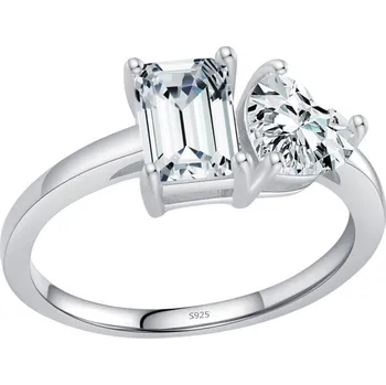 Prsten Atreya Stříbrný prsten se zirkony Twin Flame Velikost prstenu: 49