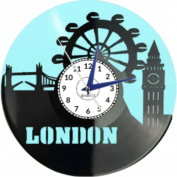 Hodiny LOS ANGELES MĚSTO ANDĚLŮ L.A. USA KALIFORNIE FLUORESCENČNÍ NÁSTĚNNÉ HODINY